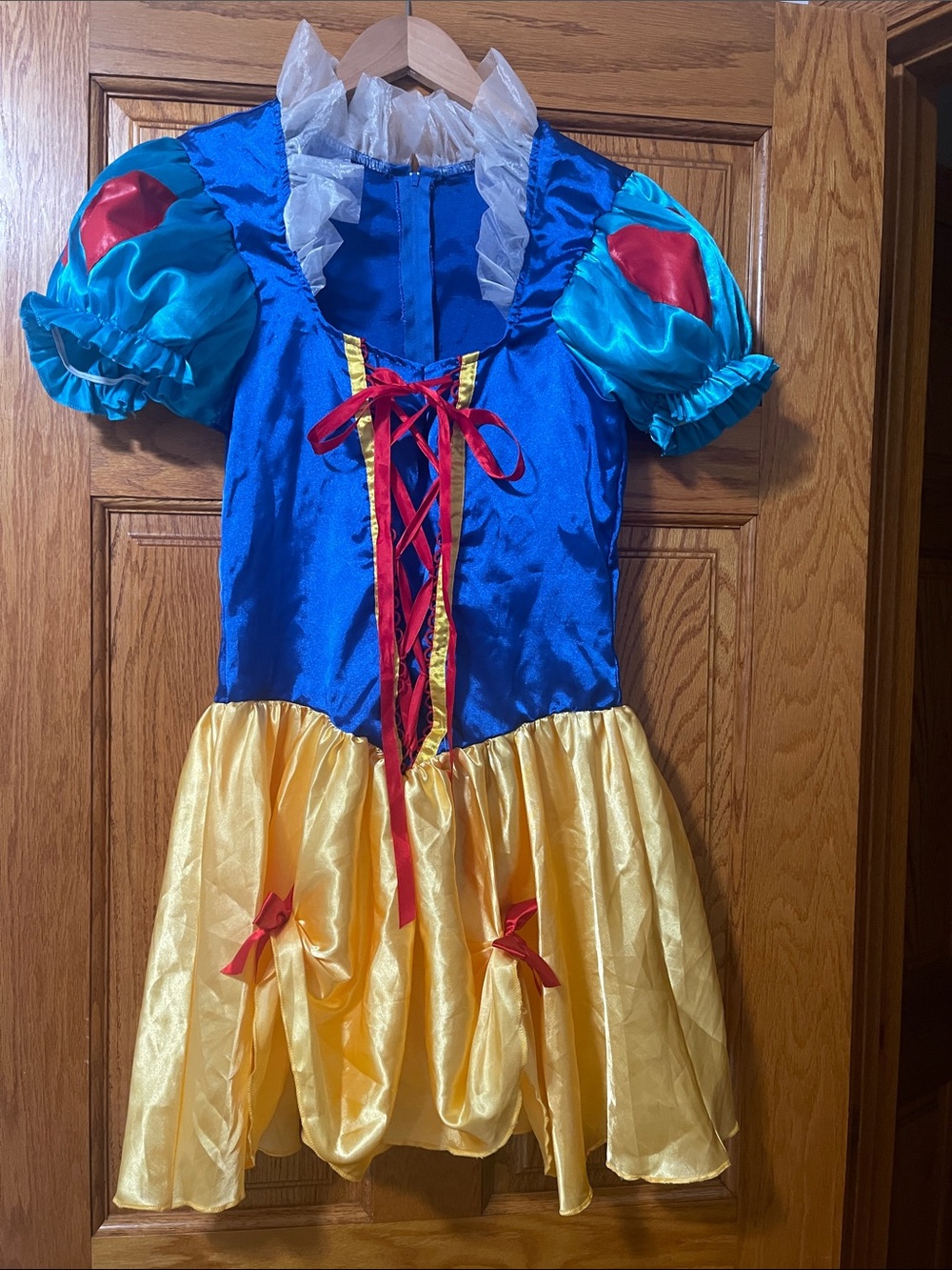 Halloween Costume Snow White Classic Fairytale Dress in Blue, Yellow and Red